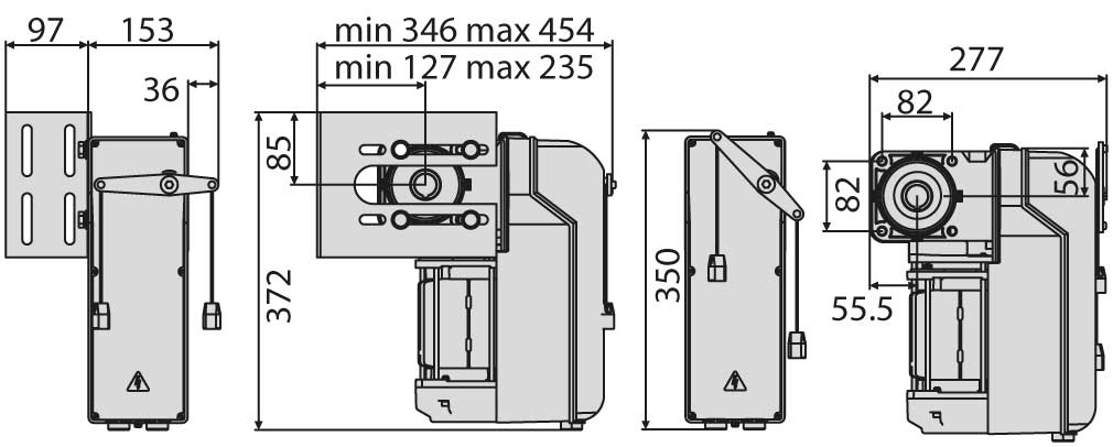 Электропривод осевой 220В KIT PEGASO BCJA625L01 ALPHA FR - изображение 2