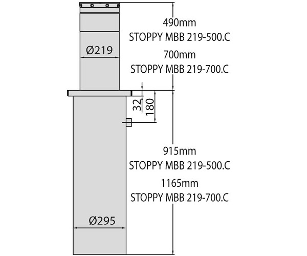 STOPPY MBB/ DACOTA 220/500 с нагревательным элементом - изображение 2