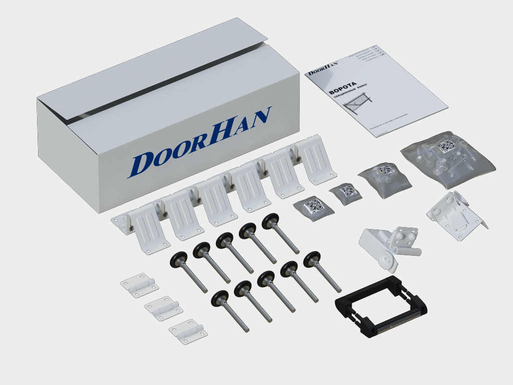 Секционные ворота DoorHan промышленные с панорамным остеклением ISD02 - изображение 8