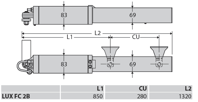 Гидравлический привод LUX FC 2B WINTER - изображение 2